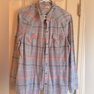 Old Navy Pearl Snap Button Western Shirt XL